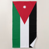jordanische Flagge Strandtuch (Vorderseite)