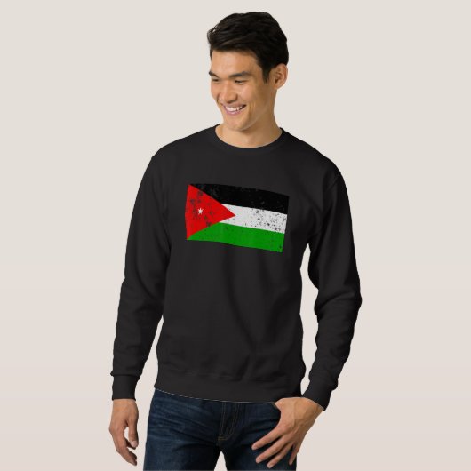 jordanische Flagge Sweatshirt (Vorne ganz)