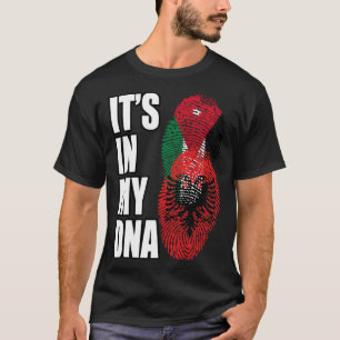 Jordanische und albanische DNA-Erbeflagge T-Shirt