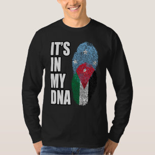 Jordanische und mikronesische DNA-Erbeflagge T-Shirt
