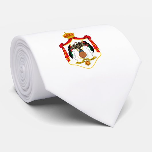 jordanisches Wappen Krawatte (Gerollt)