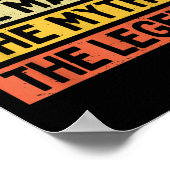 Jordy The Man The Myth The Legend Funny Personaliz Poster (Ecke)