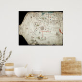 Jorge Aguiar Karte - 1492 Poster (Küche)