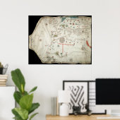 Jorge Aguiar Karte - 1492 Poster (Heimbüro)