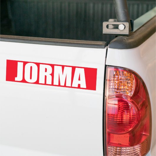 Jorma Autoaufkleber (Auf Lkw)