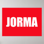 Jorma Poster (Vorne)