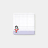 Jorogumo- Japanese Spider Yokai Purple Grid Post-it Klebezettel (Vorderseite)