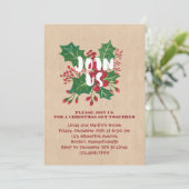 Jos Christmas Foliage Party Einladungen (Stehend Vorderseite)