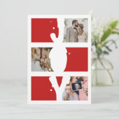 Jos Gesegnete Weihnachten wünscht Moderne Familie  (Stehend Vorderseite)