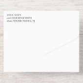 Jos Gold Script Foto Informal Wedding All-in-One-Einladung (Rückseite)