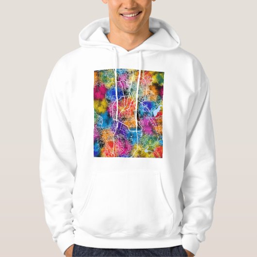 Jos Nigeria City Map Hoodie (Vorderseite)