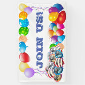 Jos Vinyl Banner 3' x 5' Banner (Vertikal)