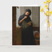 José Almeida Jr - Saudade (Longing) (1899) Karte (Gelbe Blume)
