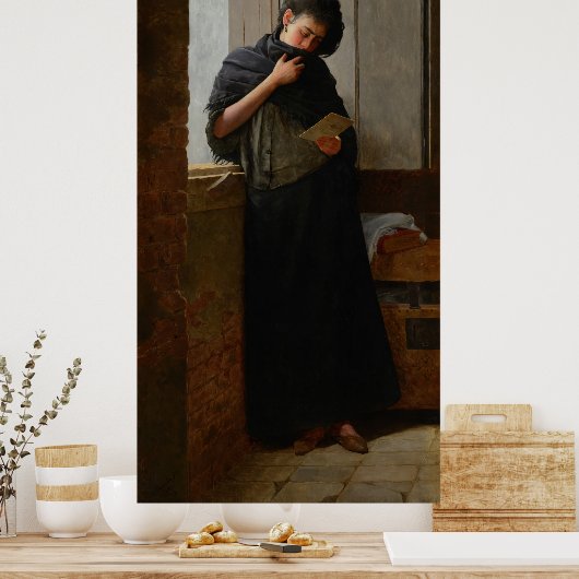 José Almeida Jr - Saudade (Longing) (1899) Poster (Küche)