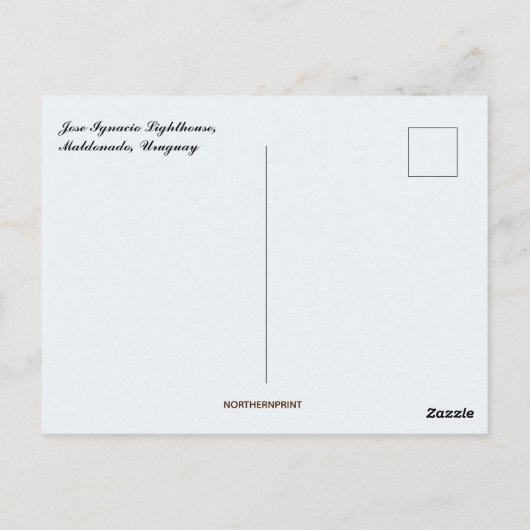 Jose Ignacio Lighthouse in Maldonado Uruguay Postkarte (Rückseite)