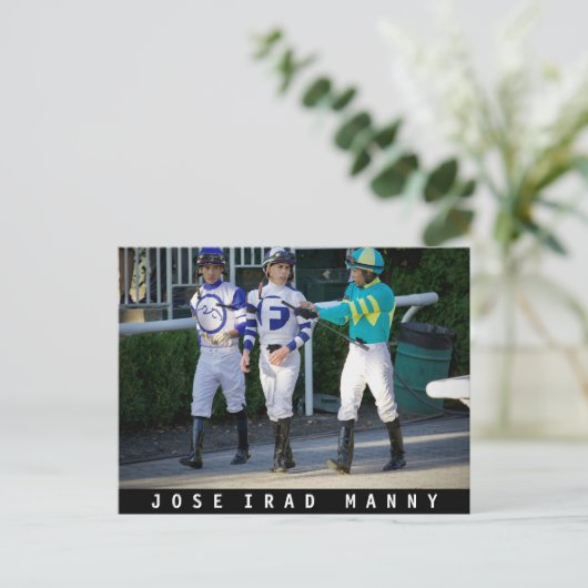 Jose, Irad und Manny Franco Postkarte (Stehend Vorderseite)