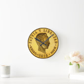 Jose Marti coin (1915) Runde Wanduhr (Zuhause)