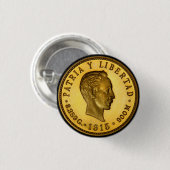 Jose Marti-Münze (1915) Button (Vorne & Hinten)