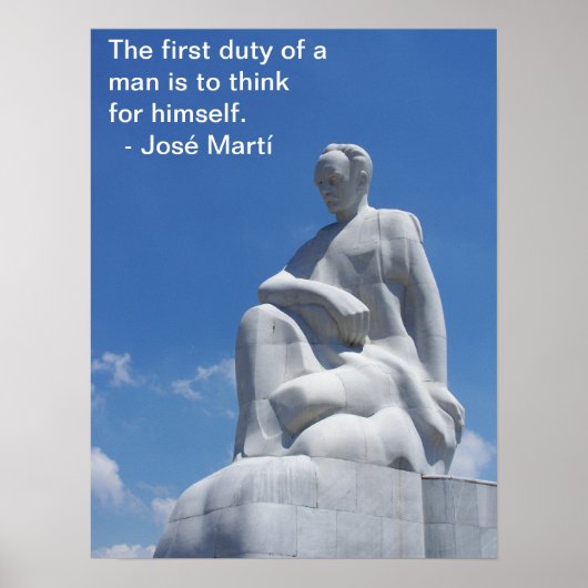 José Martí Statue Poster (Vorne)
