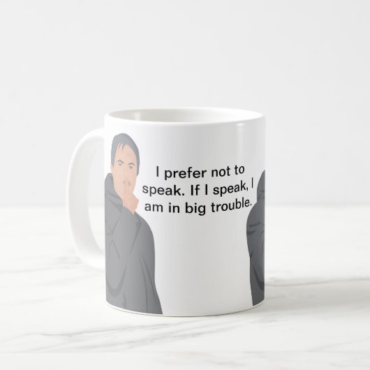 Jose Mourinho - Ich ziehe es vor, nicht zu spreche Kaffeetasse (Vorderseite Links)