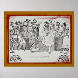 José Posada-El jarabe en ultratumba 14"x11" Print Poster