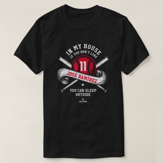 Jose Ramirez MLBPA Funny MLB Players B T-Shirt (Design vorne)