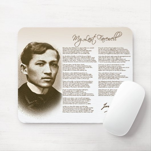 Jose Rizal mein letzter Abschied Mousepad (Mit Mouse)
