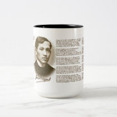 Jose Rizal mein letzter Abschied Zweifarbige Tasse (Mittel)