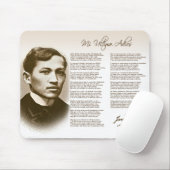 Jose Rizal MI Ultimo Adios Mousepad (Mit Mouse)