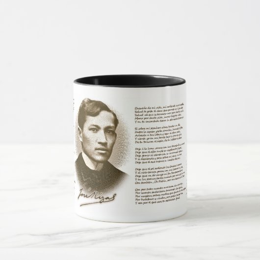 Jose Rizal MI Ultimo Adios Tasse (Zentrum)