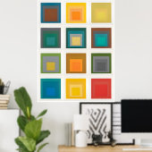 Josef Albers Kunstmalerei Poster (Heimbüro)