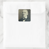 Josef Anton Bruckner Quadratischer Aufkleber (Tasche)