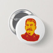 Josef Stalin Porträt Button (Vorne & Hinten)