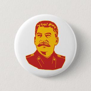 Josef Stalin Porträt Button