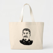 Josef Stalin Porträt Jumbo Stoffbeutel (Vorne)