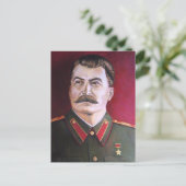 Josef Stalin Postkarte (Stehend Vorderseite)