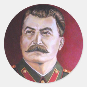 Josef Stalin Runder Aufkleber