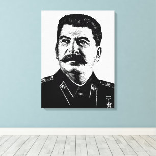 Josef Stalin, UdSSR, CCCP, Sowjetunion, Kommunismu Leinwanddruck