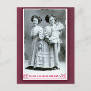 Josefa und Rosa Circus Performers auf Karten