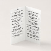 Joselito Prayer Card (Innenseite)