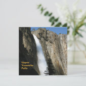 Josemite Falls in Kalifornien Einladung (Stehend Vorderseite)