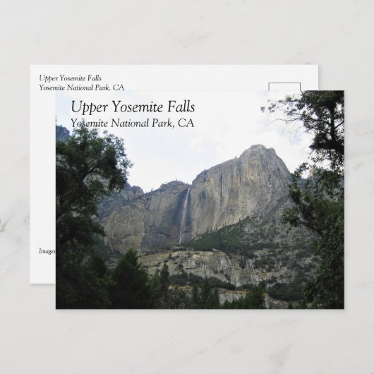 Josemite Falls, Yosemite National Park, CA P Postkarte (Vorne/Hinten)