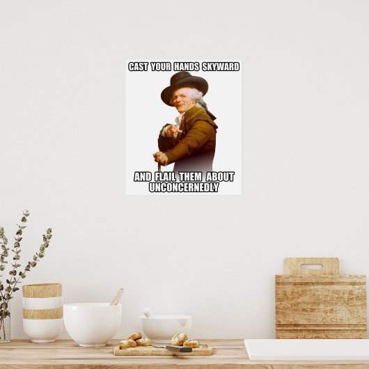 Josepf Ducreux Rap Hands Skyward Poster (Küche)