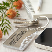 Joseph Addison Inspiration Zitat "Ratschläge" Schlüsselanhänger (Vorderseite rechts)