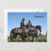 Joseph and Hyrum Smith Statue Postkarte (Vorne/Hinten)