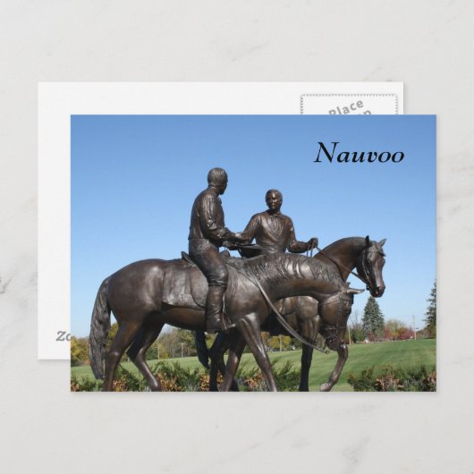 Joseph and Hyrum Smith Statue Postkarte (Vorne/Hinten)