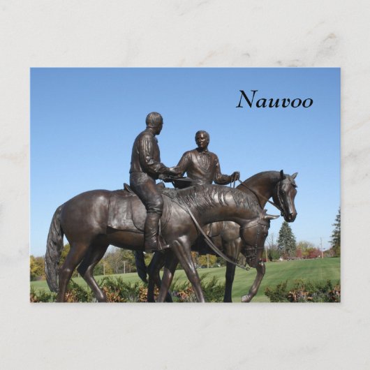 Joseph and Hyrum Smith Statue Postkarte (Vorderseite)