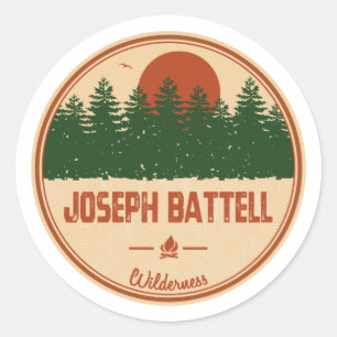 Joseph Battell Wilderness Vermont Runder Aufkleber