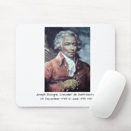 Joseph Bologne, Chevalier de Heilig-Georges Mousepad (Mit Mouse)