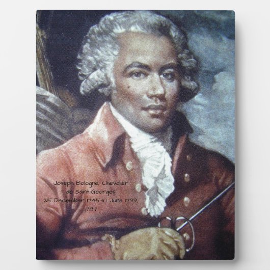 Joseph Bologne, Chevalier de Saint-Georges Fotoplatte (Vorderseite)